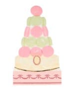Ladurée Paris macaron pyramide servetten